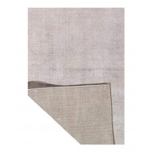 Contemporary 2020s Gray Color Hand Knotted Modern Rug For Sale - Image 3 of 4