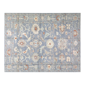 Turkish Oushak Hand Knotted Wool Rug, 9'1"x11'10"