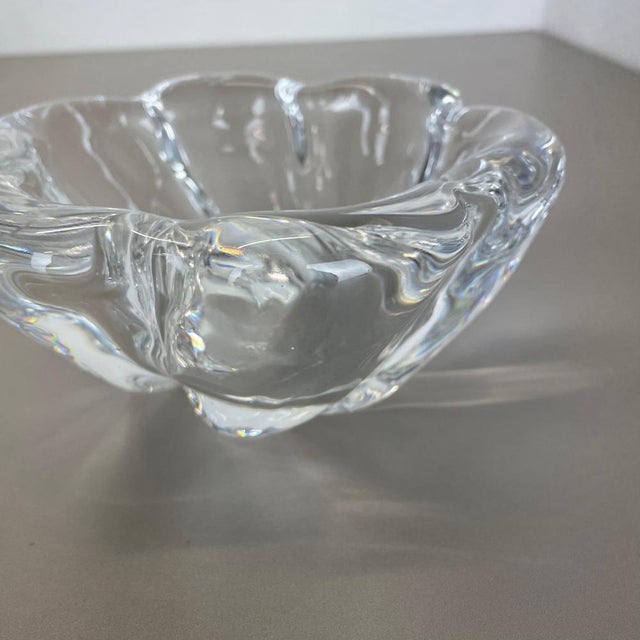 Large Floral Glass Shell Ashtray from Orrefors, Sweden, 1970s For Sale - Image 9 of 17