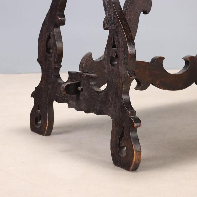 Small Walnut Refectory Table For Sale - Image 6 of 10