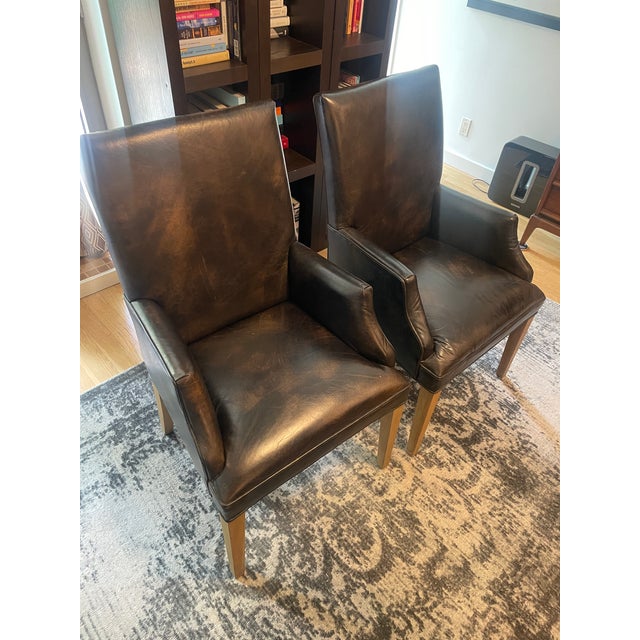 Wood Restoration Hardware Dining Set For Sale - Image 7 of 8