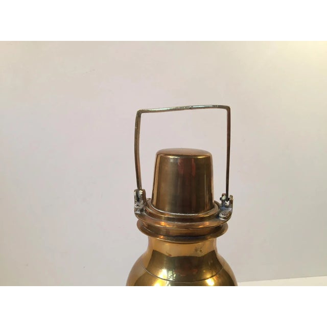 Vintage Brass Thermos with Screw Lid, 1930s For Sale - Image 6 of 7