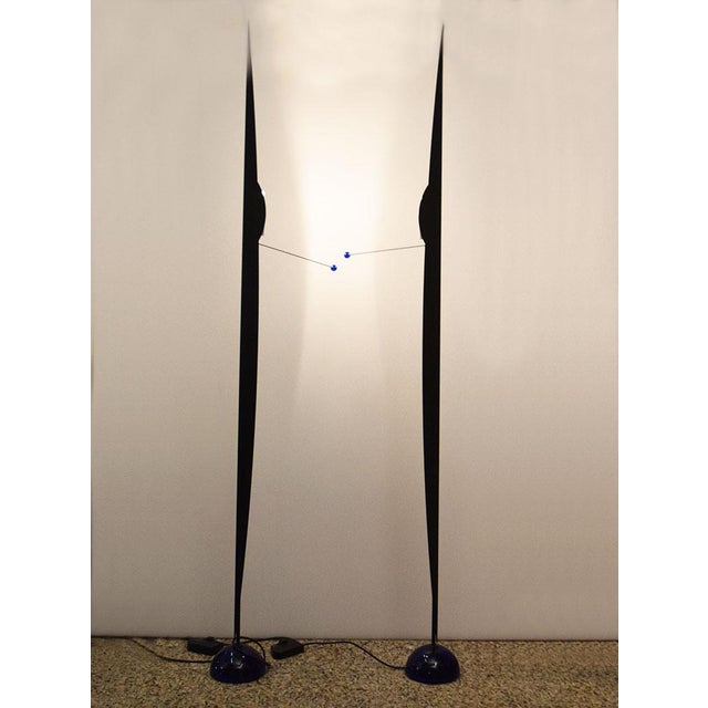 Flame Floor Lamp by Gilles Derain for Lumen, 1980s For Sale - Image 11 of 11