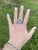 Metal David Yurman 13.85ctw Blue Topaz and Diamond Ring, SterlingSilver 18k White Gold, Size 8.25 For Sale - Image 7 of 8