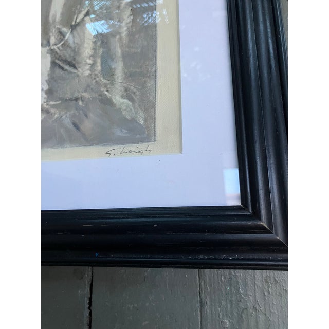 Contemporary original Stephen Heigh painting/ drawing. Signed and framed. Measures 11x14 or approximately 13.5x16.5...