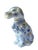 1980s Vintage Blue and White Chinoiserie Staffordshire Style Dog Figurine For Sale - Image 5 of 9