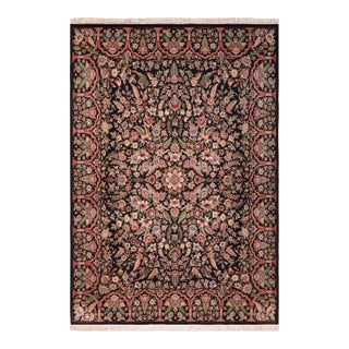 Elegant Heritage 1990's Black/Rust Wool Rug - 8'0'' X 10'0'' For Sale