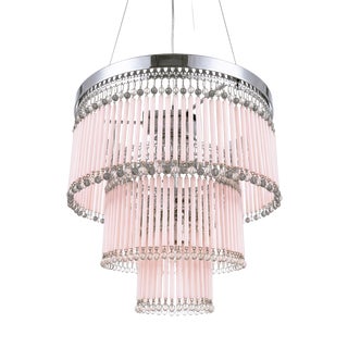 Handcrafted Murano Glass Straws and Glass Beads Chandelier, Venice, Italy, 1962 For Sale