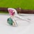 Toi Et Moi Pink & Indicolite Tourmaline Ring With Diamonds: 14k Gold, Pear Cut, Size 5.25 For Sale - Image 9 of 9