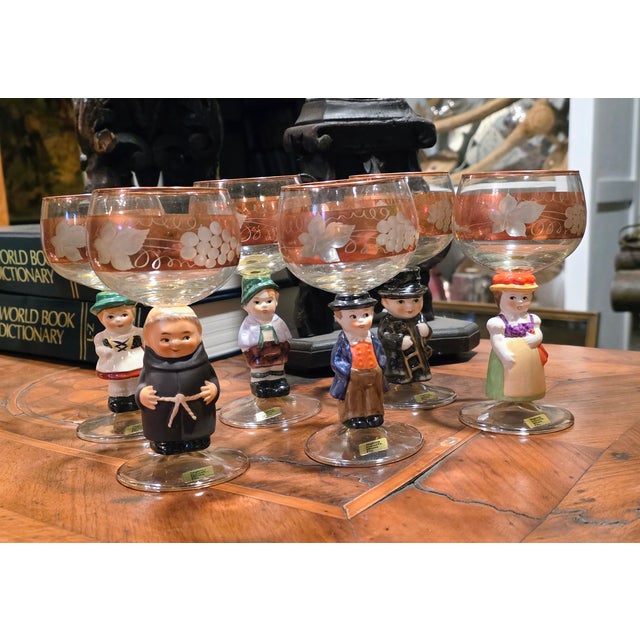 Vintage German Figural Glasses For Sale - Image 11 of 13