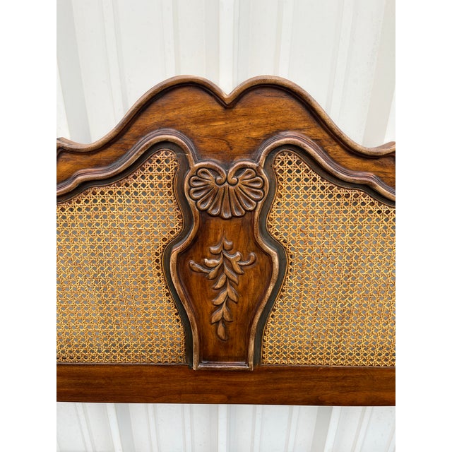 Brown 1980s Drexel Brittany Collection French Country Queen Headboard For Sale - Image 8 of 12