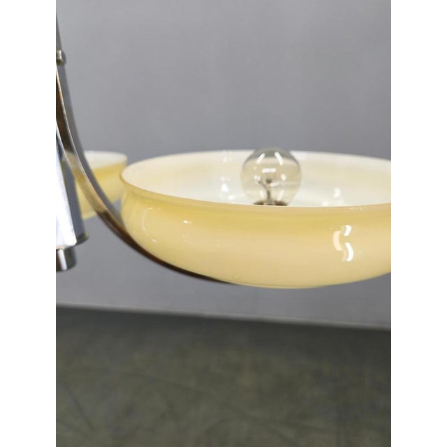Art Deco Chandelier with Champagne Glass Shades, Former Czechoslovakia, 1930s For Sale - Image 11 of 13