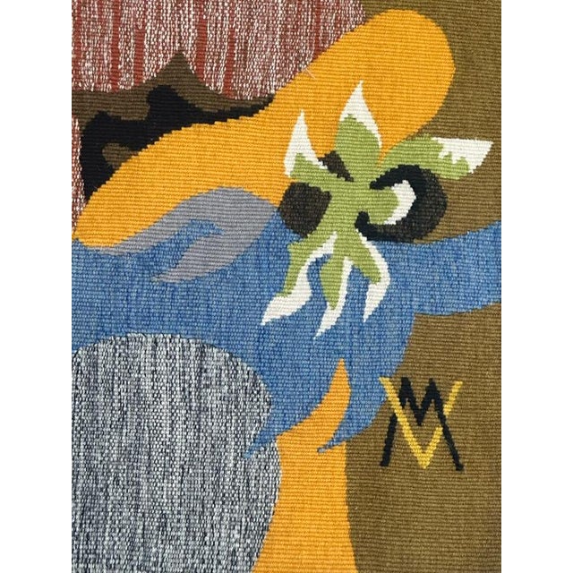 1960s Modern French Matinal Tapestry by Bluteau for Aubusson, 1960s For Sale - Image 5 of 17