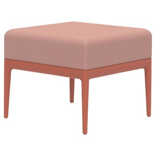 Ribbons Salmon Pouf by Mowee For Sale