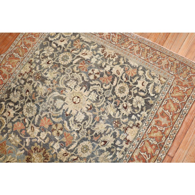 Early 20th Century Antique Persian Senneh Bibikabad Rug - 4'7" x 6'6" For Sale - Image 5 of 9