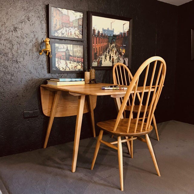 Table designed by Lucian Ercolani for Ercol in England in the 1960s . The table was made of elm and beech with a design of...