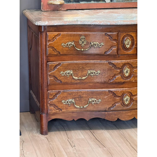 18th Century Continental Commode With a Marble Top For Sale - Image 6 of 13