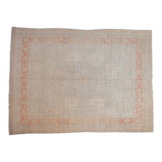 Distressed Pakistani Khotan Design Carpet - 8'11" x 11'10" For Sale