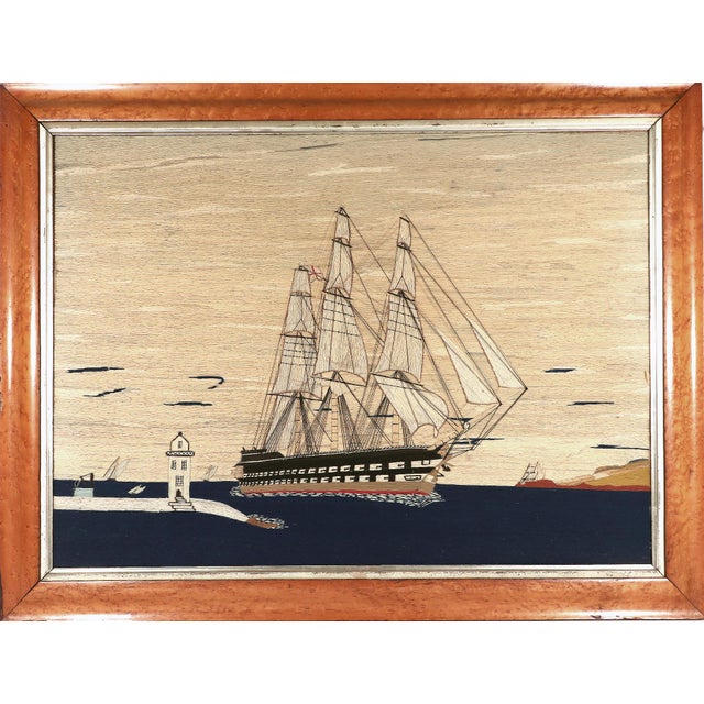 Sailor's Woolwork of Royal Navy Second Rate Battleship Coming Into Port For Sale - Image 11 of 11