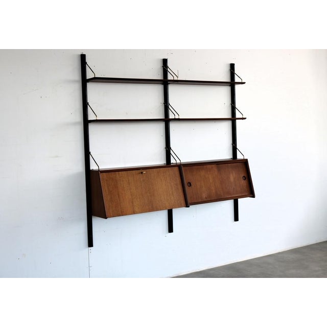 Vintage Wall System in Teak by Louis Van Teeffelen for Wébé, 1960s For Sale - Image 10 of 13