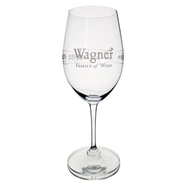 VTG Wagner Family Reidel Wine Glass Caymus Mer Soleil Conundrum Emmolo Set 4 8.75" For Sale In San Francisco - Image 6 of 13