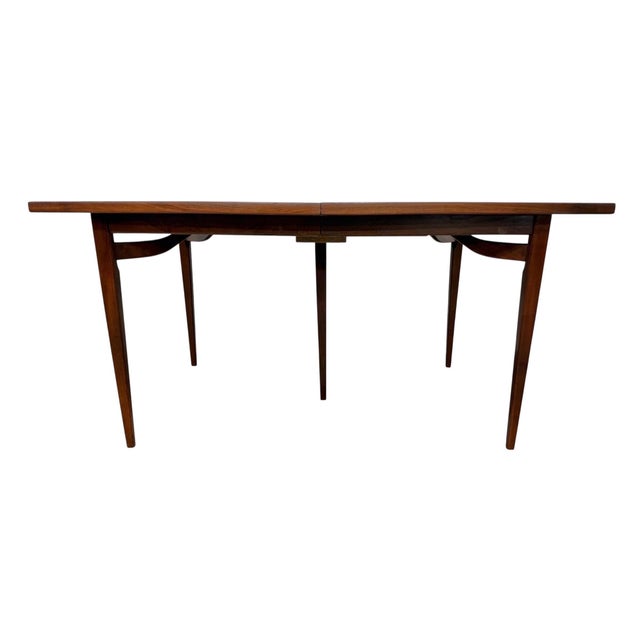 Mid-Century Modern Banquet Size Walnut Dining Table For Sale - Image 13 of 13