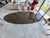 Artefacto Brand Modern Glass Table With Steel Base in Bronze Finish For Sale - Image 9 of 14