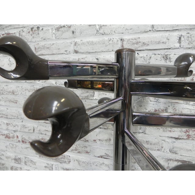 Mid-Century French Chrome Coat Rack, 1960s For Sale - Image 3 of 15