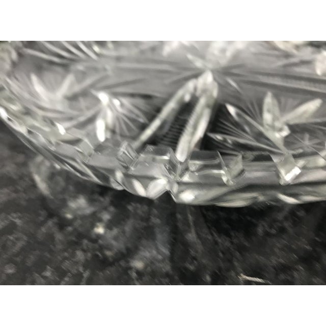 Glass Hand-Cut Crystal Plate, 1970s For Sale - Image 7 of 18