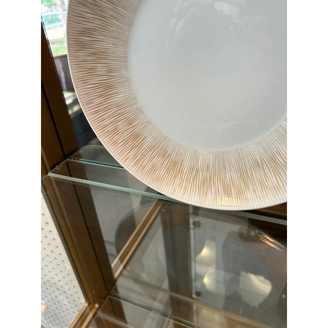 1990s Mastercraft Style Brass + Glass Lighted Display Cabinet For Sale - Image 10 of 12