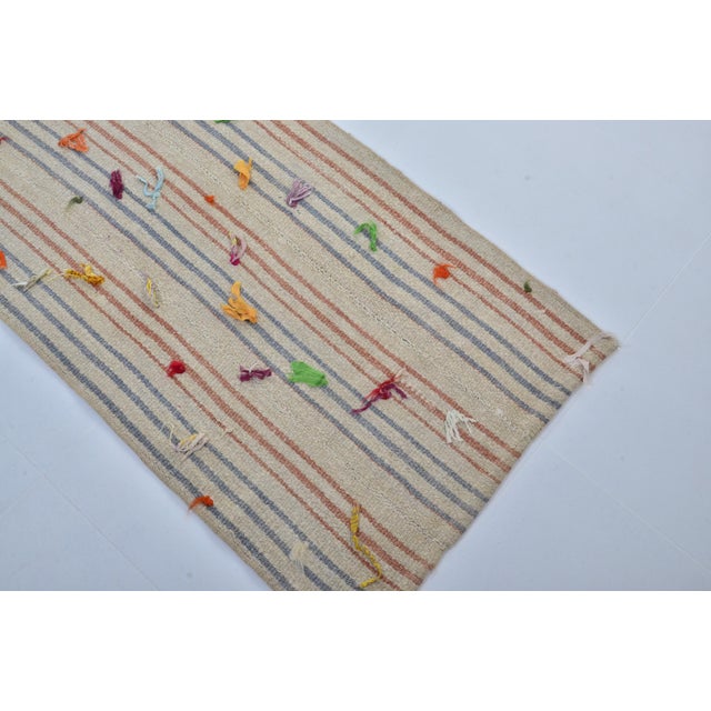 1950s 1950s Decorative Turkish Kilim Runner For Sale - Image 5 of 10