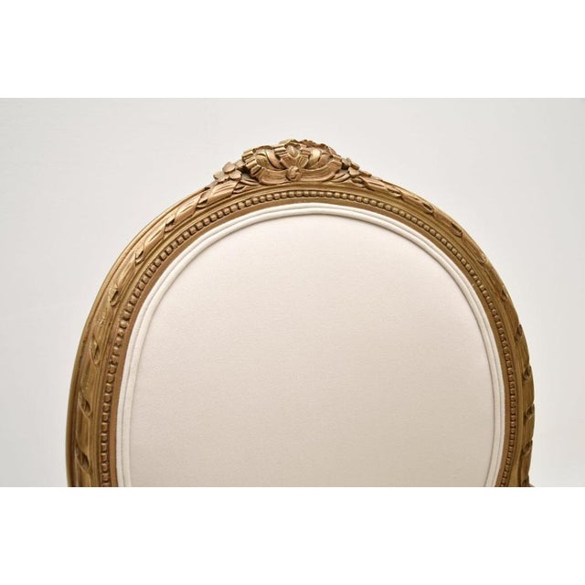 Vintage French Giltwood Salon Chair, 1930s For Sale - Image 6 of 11