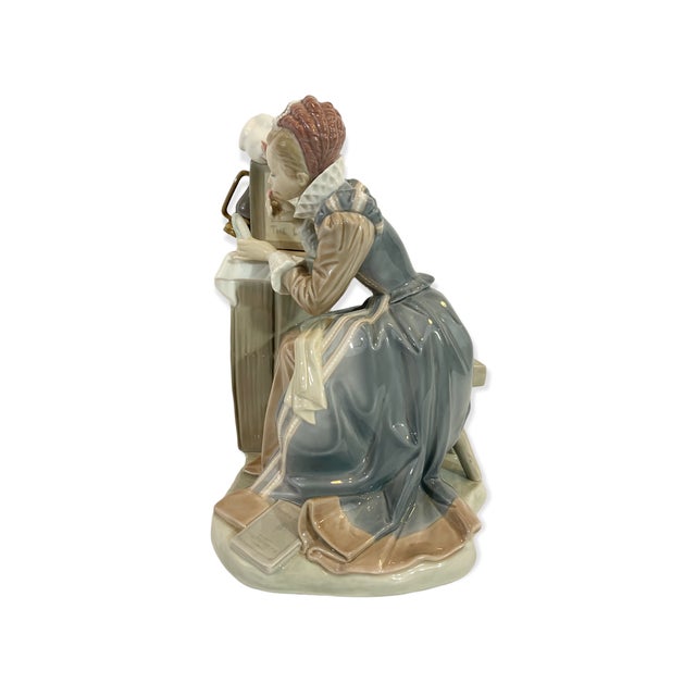 This Lladro figurine from the Norman Rockwell collection captures a theatrical moment—an actress in full Queen Elizabeth...