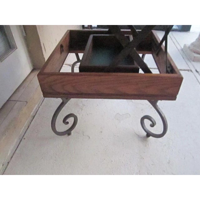 1970s Vintage Octagonal Dark Color Wood Coffee Table With Storage Underneath For Sale In Naples, FL - Image 6 of 12