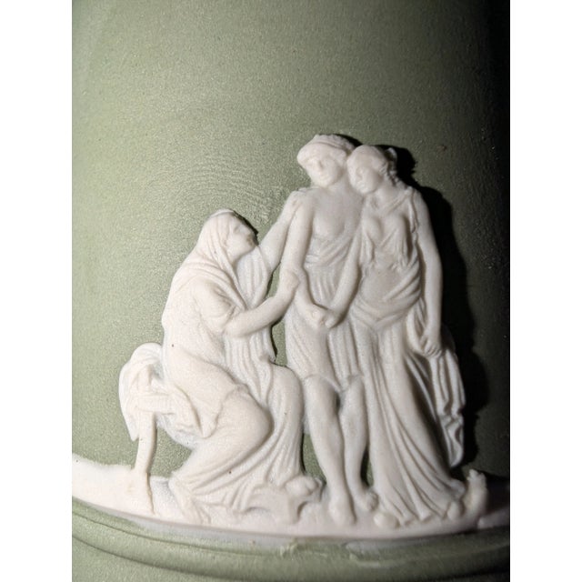 This is an odd bit from an old estate that was still tucked into a 1950s Jordan Marsh gift box. The sage greens are...