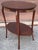 Early 20th C. Refinished French Regency Mahogany Tiered Tea Side Table With Brass Accents For Sale - Image 9 of 13