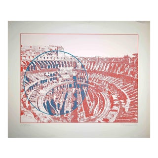 Constantine Persians, Rome, Colosseum Interior, Screen Print, 1972 For Sale