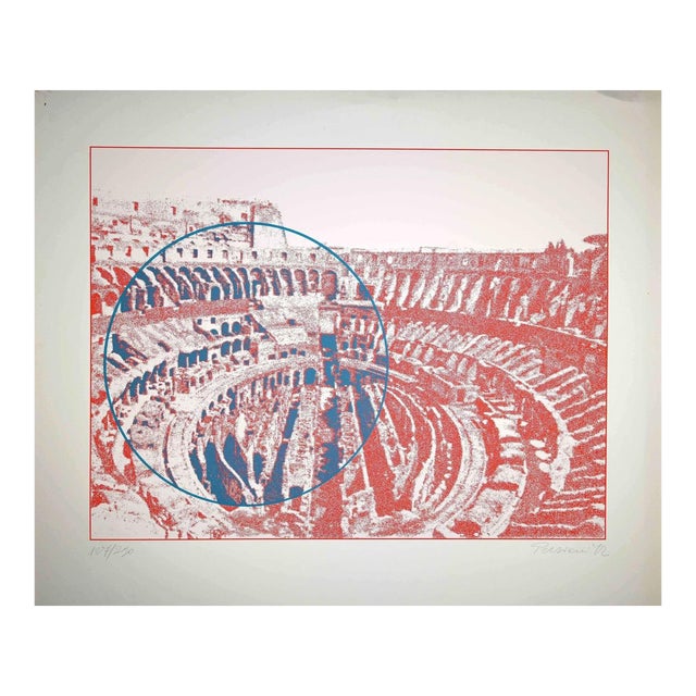 Constantine Persians, Rome, Colosseum Interior, Screen Print, 1972 For Sale