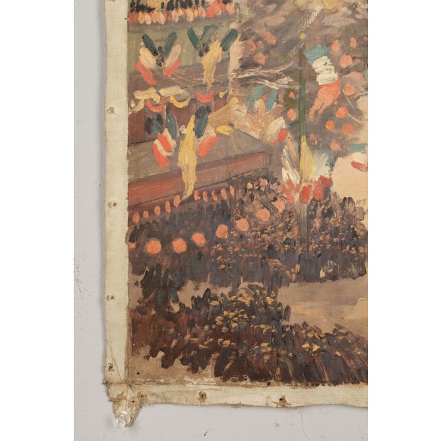 19th Century French Painting in the Style of Lachenal's Funeral of Victor Hugo For Sale - Image 5 of 7