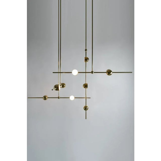 Contemporary Dia Config 2 Straight Led Hanging Lamp by Ovature Studios For Sale - Image 3 of 3