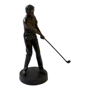 Golfer, Early 20th Century Style - Bronze Figurine