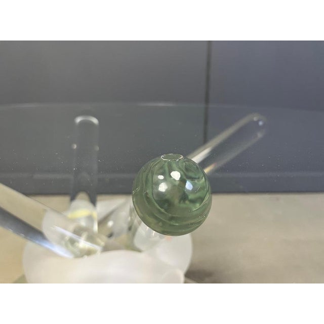 Murano Glass Arlequin Coffee Table attributed to Maurice Barilone, 1980s For Sale - Image 9 of 14