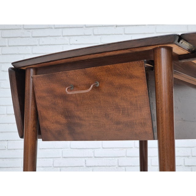 Vintage Danish Foldable Coffee Table, 1950s For Sale - Image 6 of 18