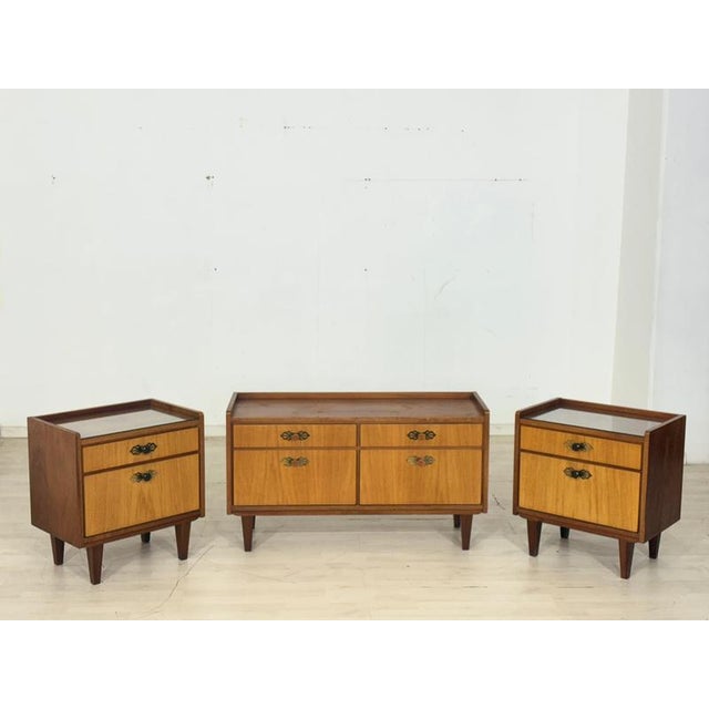 Brown Vintage Nightstands, Set of 2 For Sale - Image 8 of 9