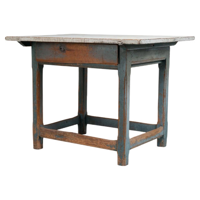 18th-Century Swedish Baroque Country Table For Sale