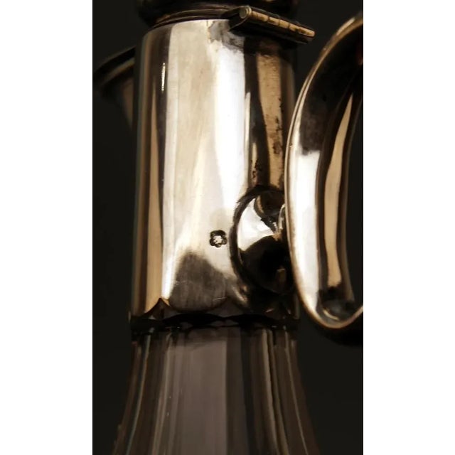 Metal Silver Vienna Liqueur Decanters Glasses & Showcase, 1905, Set of 16 For Sale - Image 7 of 10