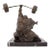 Yaohui Wu, Weight Lifter Chinese Contemporary Art Bronze Sclupture, 2001 For Sale