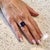 Natural Solitaire Sapphire Ring 6.5 14k W Gold 7 TCW Certified For Sale - Image 16 of 18