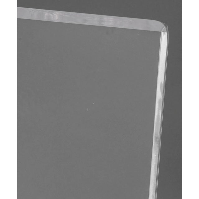 Mid-Century Modern Clear Acrylic "Z" Chair For Sale - Image 3 of 7