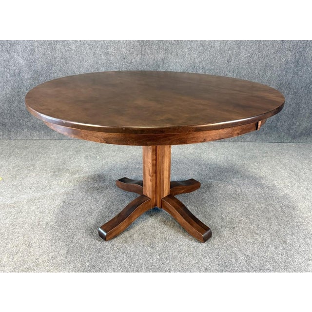 Brown 5 Piece Palettes by Winesburg 4ft Round Dining Set For Sale - Image 8 of 16